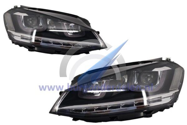 U-LED dynamic headlight set suitable for Golf 7 2012-2017