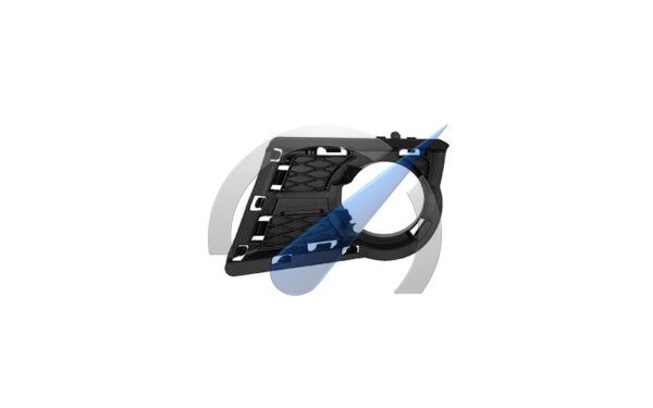 Tapa de faro antiniebla izquierda abierta, apta para Tiguan (no 4x4).