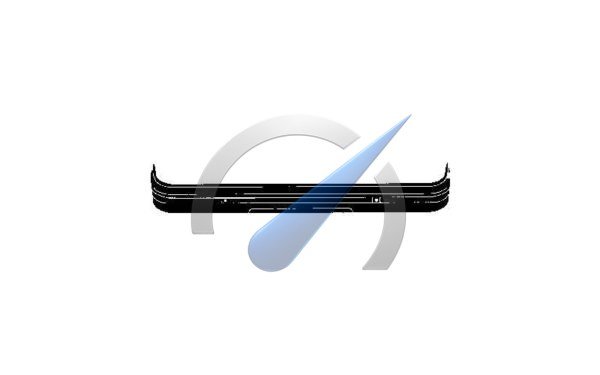Pare-chocs avant P205 noir sans trous pour GTI ni garnitures