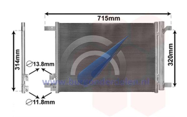 Condensador con secador apto para Polo/Golf/Passat/Touran/Tiguan/T-Cross/T-Roc/Leon/A3
