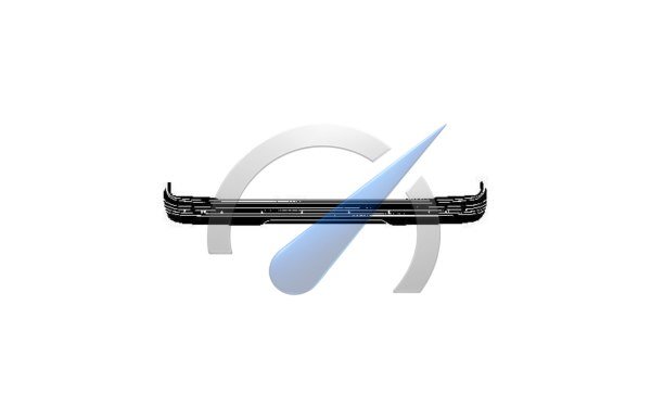Pare-chocs arrière noir P205 sans trous pour GTI ni garnitures