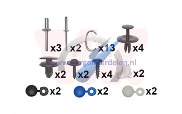 Kit de montaje del parachoques delantero P206+