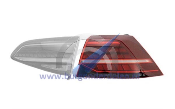 Achterlicht buiten rechts led donker rood geschikt voor Golf 7.5 2017-2020