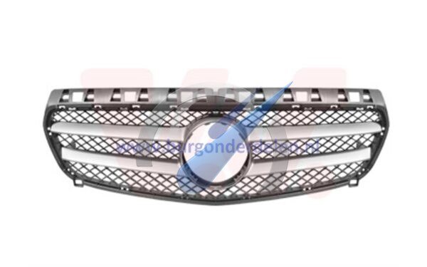 A W176 tot 2015 Grill sierrooster zwart met grijs sierlijst niet AMG