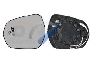 Rétroviseur extérieur gauche chauffant + assistance latérale pour Ford Fiesta 2017-2021