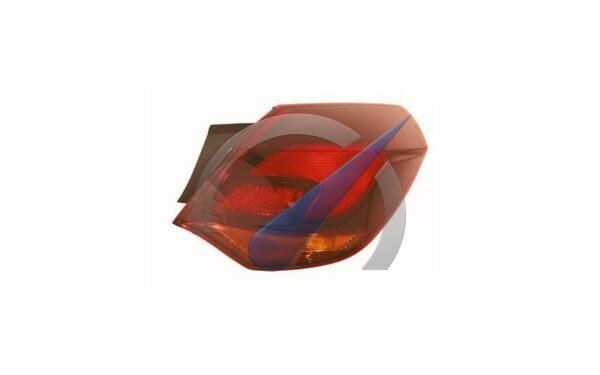 Astra J Rear light glass outer right 5-door smoked