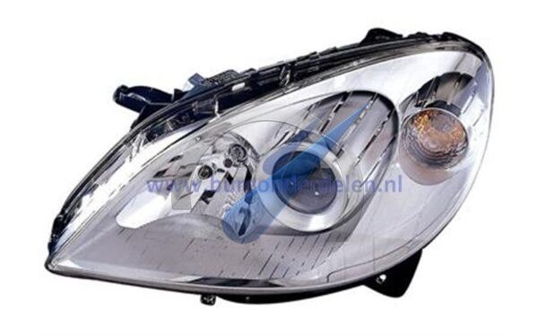 B W245 until 5/2008 Double headlight for left H7+H7 for electric regulation