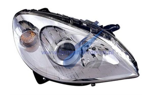 B W245 until 5/2008 Double headlight for right H7+H7 for electric rail