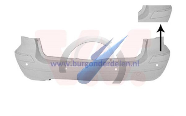 B W245 to 5/2008 Rear bumper in primer with holes for trim strip and parking sensors