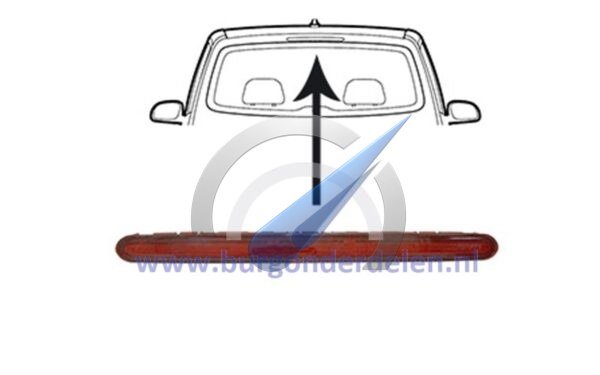 Third LED brake light suitable for Touran