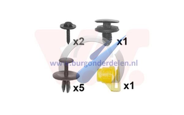 Kit de montaje del guardabarros delantero P206+