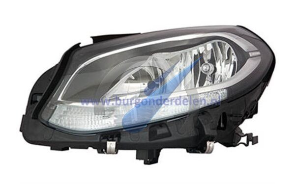 B W246 from 11/2014 Double headlight front right H7 + H7 with electric motor