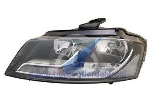 A3 Double headlight left H7+H7 with electric motor