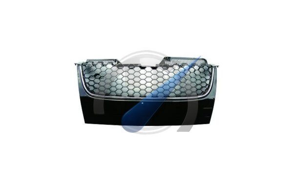 Grill zonder embleem (chroom zwart) geschikt voor Golf 5 2003-2009