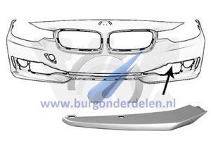 F30/31 up to 2015 Trim strip next to grille left SPORT
