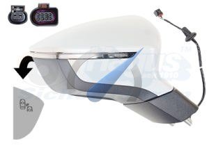 Espejo retrovisor eléctrico Ibiza, totalmente eléctrico, incluye detector de ángulo muerto.