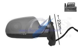 A3 from 2010 Door mirror electric completely right 3 D primed heated