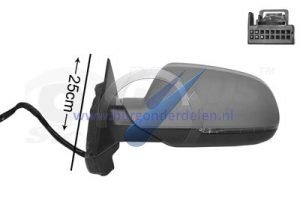 A3 from 2010 Door mirror electric complete left 5 D elec. fold. prim. heated