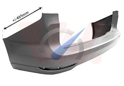 Rear bumper primer suitable for Caddy Long 2020+