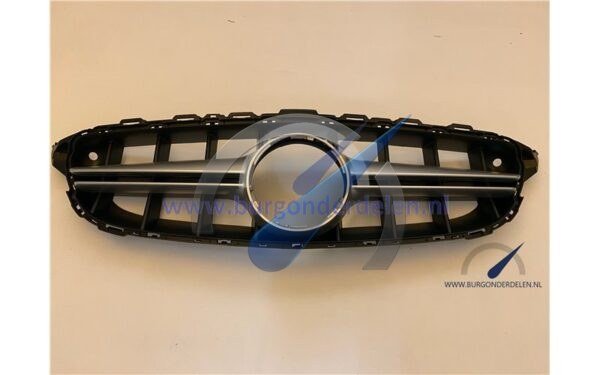 C-klasse W205 14-18 E63 look Grill met zilveren lijst