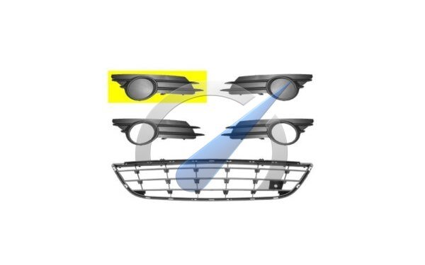 Corsa D Right fog light cover closed