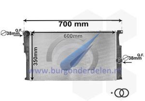 F30/31 Radiator 318i / 320i / 328i / 335i / 316d HD / 318d HD / 320d HD / 325d MT