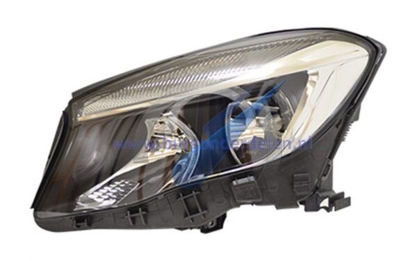 GLA Headlight left with turn signal H7 + H15 with electric motor