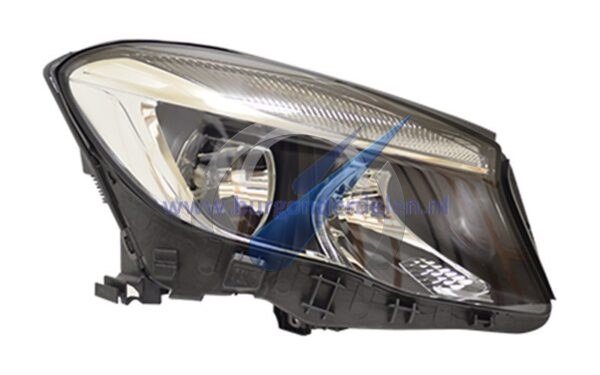 GLA Headlight right with turn signal H7 + H15 with electric motor