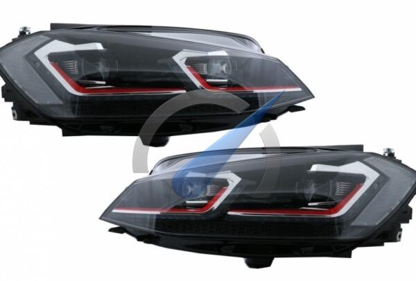 Dynamische LED-Scheinwerfer im GTI-Look, passend für Golf 7.5 (2017–2020)