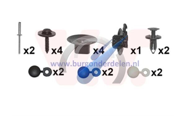Clio Rear Bumper Mounting Kit