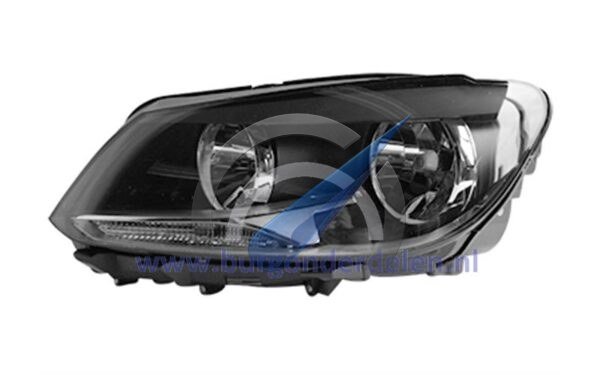 Linker Scheinwerfer H7+H15 mit Elektromotor, passend für Caddy 2010-2015