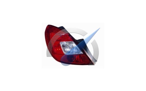 Corsa D Left rear light 5-door without electrical part