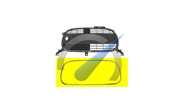 C1 Chromen lijst voorbumpergrill 2009-2012