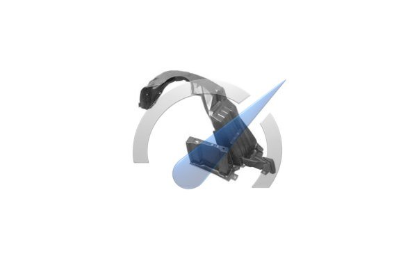 C1 hasta 2012 P107 Guardabarros derecho gasolina