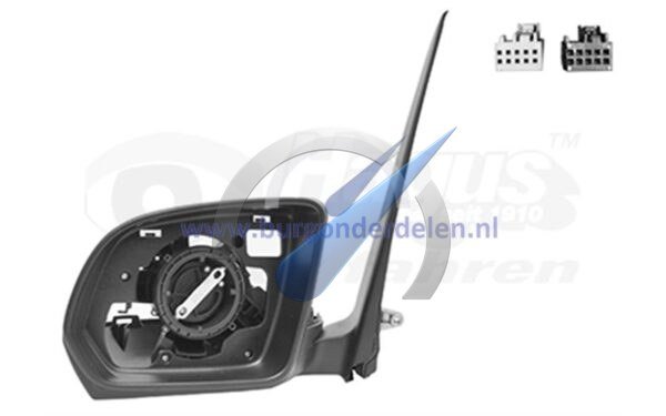 Vito / V-Class Heated left exterior rearview mirror and blind spot assist 8-pin