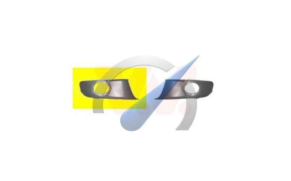 Cache antibrouillard droit ouvert, compatible avec Cadillac Touran (2010-2015)