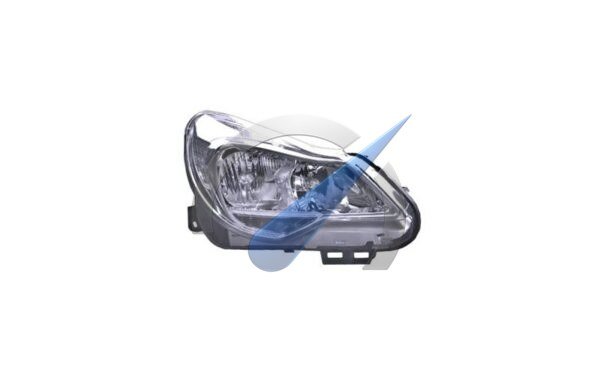 Corsa D up to 2013 Headlight right chrome H7 + H1