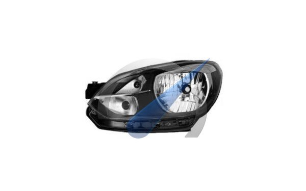 Phare gauche H4 noir avec moteur électrique, compatible avec Up! 2012-2016