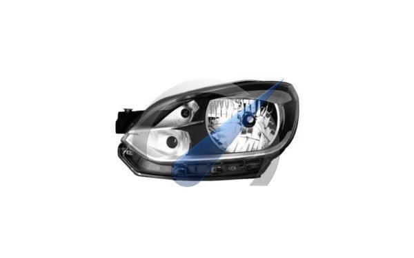Left headlight H4 chrome with electric motor suitable for Up! 2012-2016