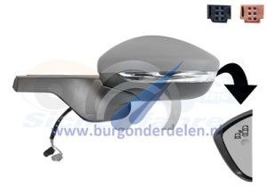C3 Buitenspiegel elektrisch volledig links primer dodehoek verwarmd 9 pin
