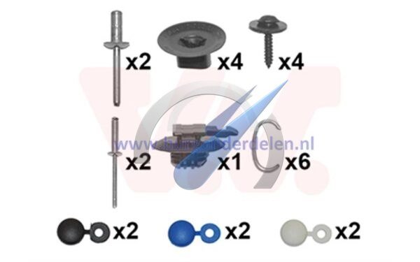 Clio rear bumper mounting kit not for Grand Tour