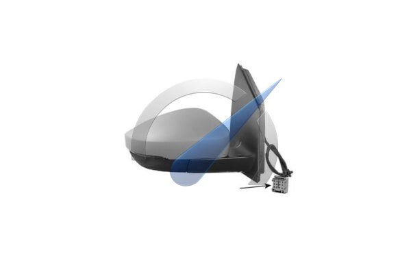 Right full-side mirror primer suitable for Polo 6R up to 11/2009