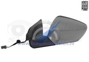 C4 Cactus Elektrisk sidespeil med full primer, venstre, oppvarmet, 5-pins
