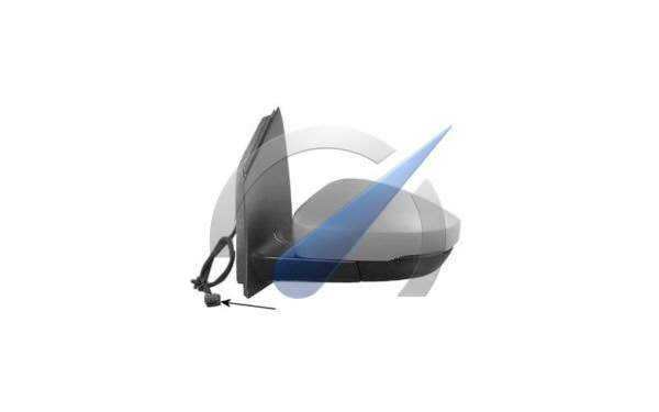 Rétroviseur extérieur gauche, apprêt asphérique, compatible avec Polo 6R 2009-2014