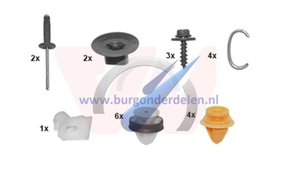 Captur rear bumper mounting kit