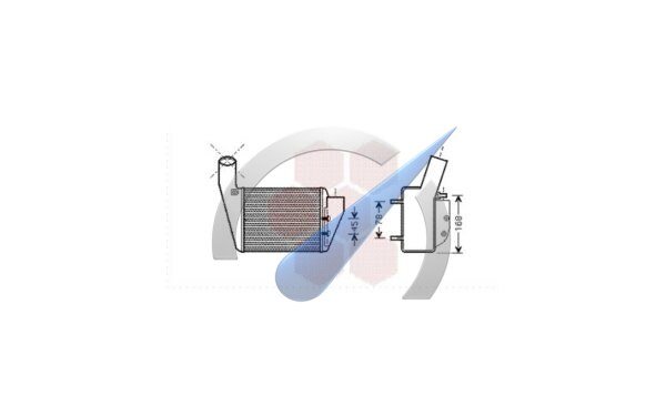 Intercooler suitable for Passat 2.5 TDi Module right AKN