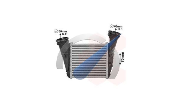 Intercooler compatible avec Passat 2.5 TDI Module droit BDH BAU BDG