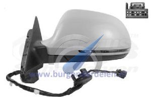 Rétroviseur extérieur électrique gauche chauffant, apprêté, asphérique, 6 broches, Audi A4 à mai 2009