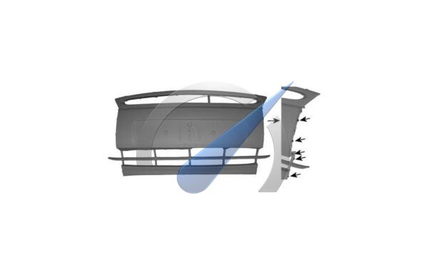 Ka up to 2008 Front bumper blade center primer