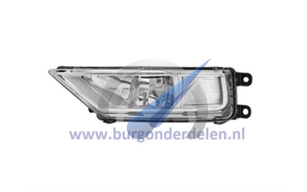 Faro antiniebla izquierdo H8 cromado, apto para Tiguan 2016-2021.